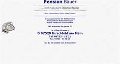 Desktop Screenshot of pensionbauer.de